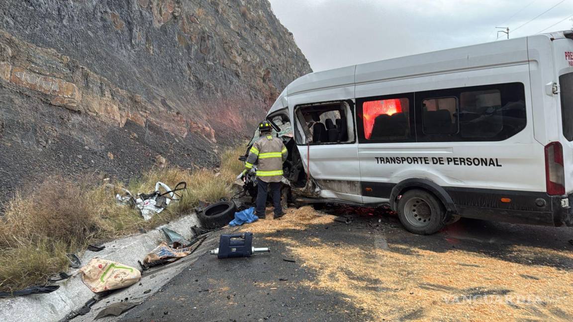 Aparatoso accidente en la carretera a Monclova deja varios lesionados