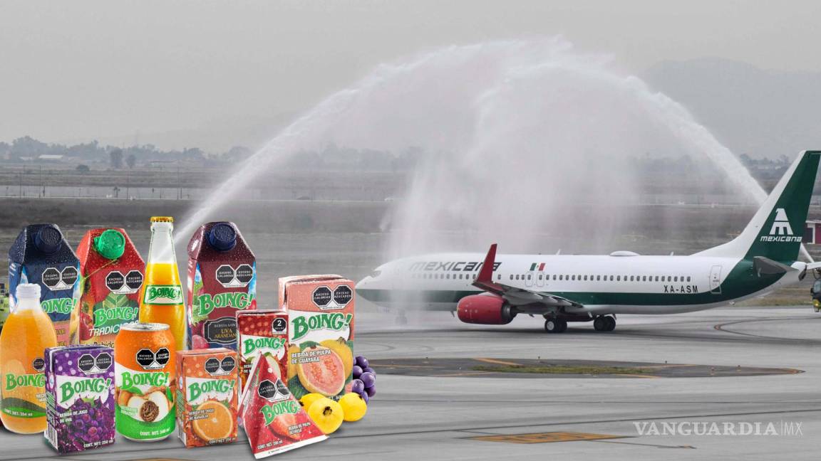 ¿Boing? ¿Boeing? Gobierno de AMLO confunde aviones de Mexicana con marca de jugos