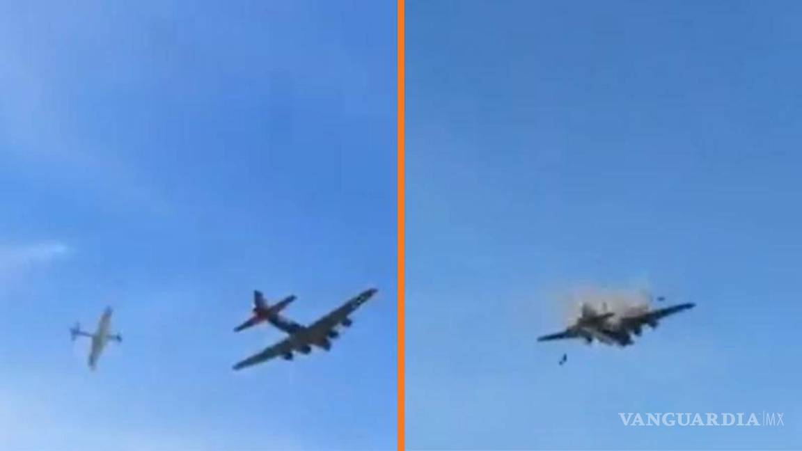 Dos aviones antiguos colisionan durante espectáculo en Dallas, Texas