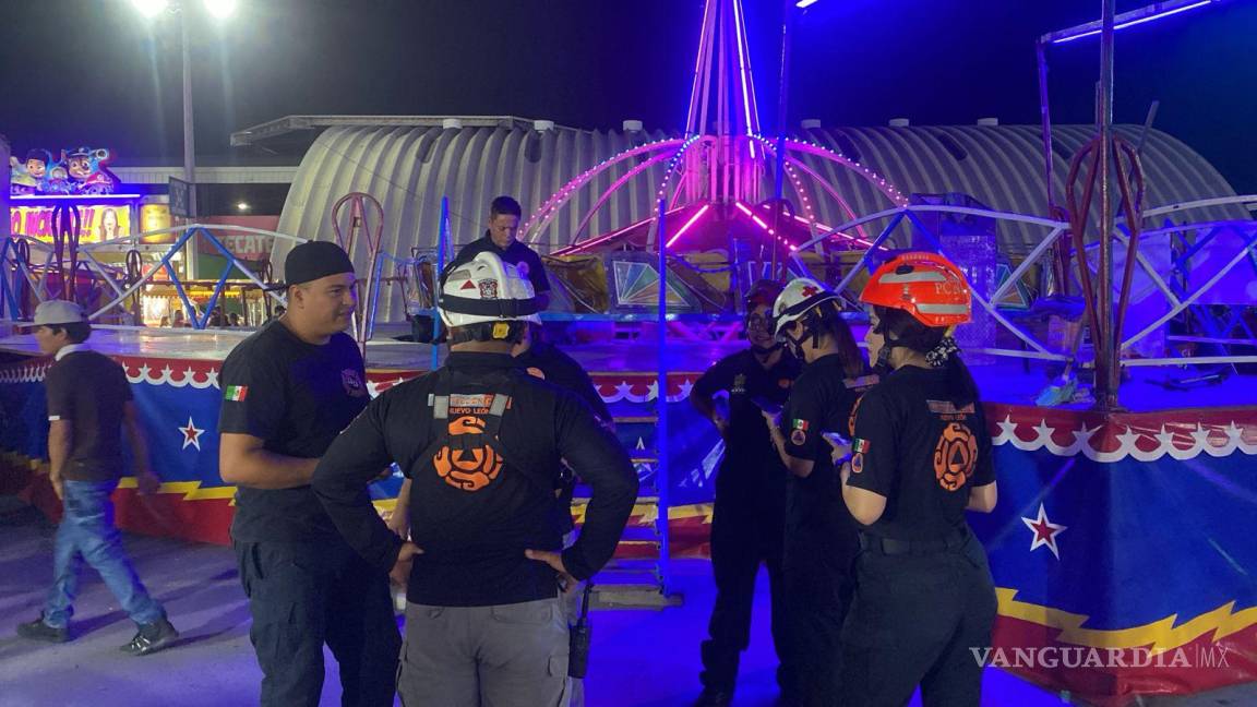 Falla en juego mecánico en la Expo Guadalupe, en Nuevo León, deja 30 personas atrapadas