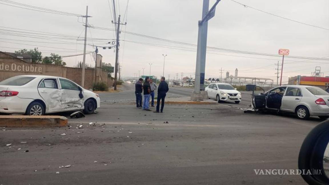 $!Intersección donde ocurrió el accidente entre el Toyota Corolla y el Nissan Tiida.