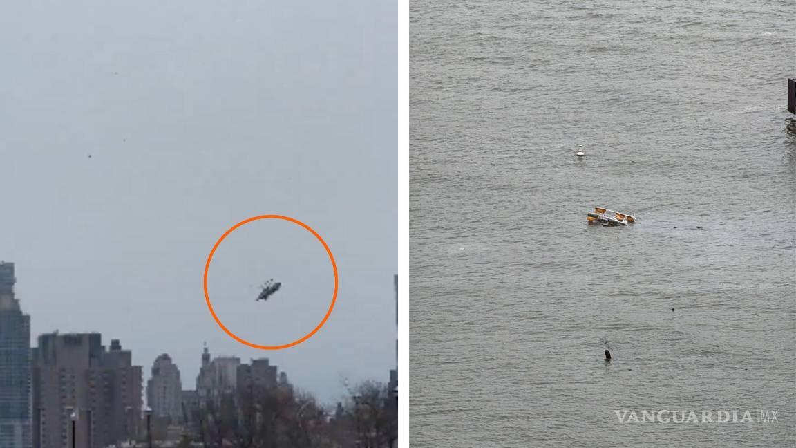Helicóptero se desploma en el Río Hudson, en Nueva York | VIDEO