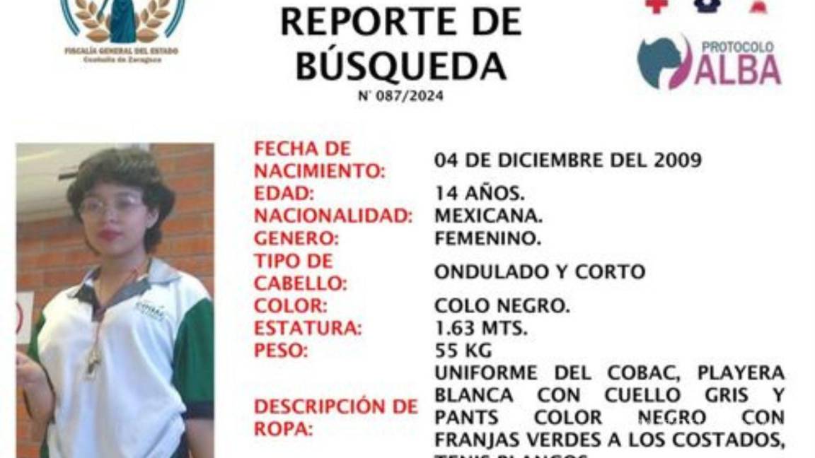 Buscan a Frida Getsemani: emiten alerta por desaparición de adolescente en la Bellavista