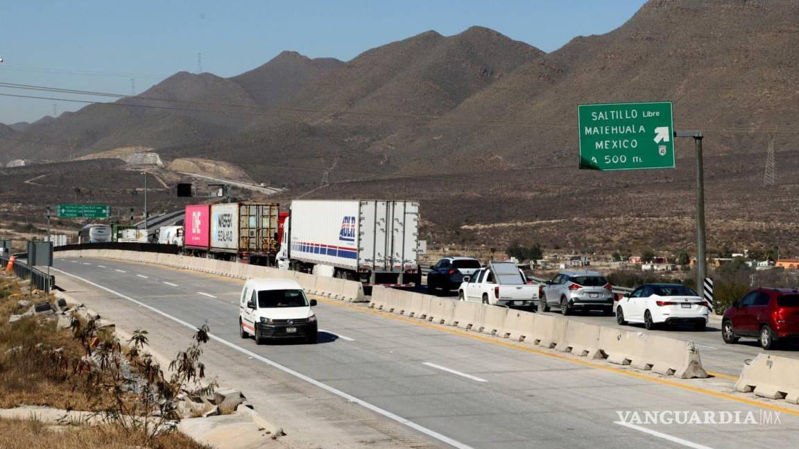 ‘De existir otro carril en autopista Saltillo-Monterrey, también se saturaría’: SCT Coahuila