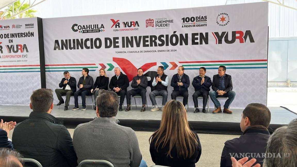 Aquí al que invierte le va muy bien, afirma Manolo Jiménez en anuncio de expansión de Yura