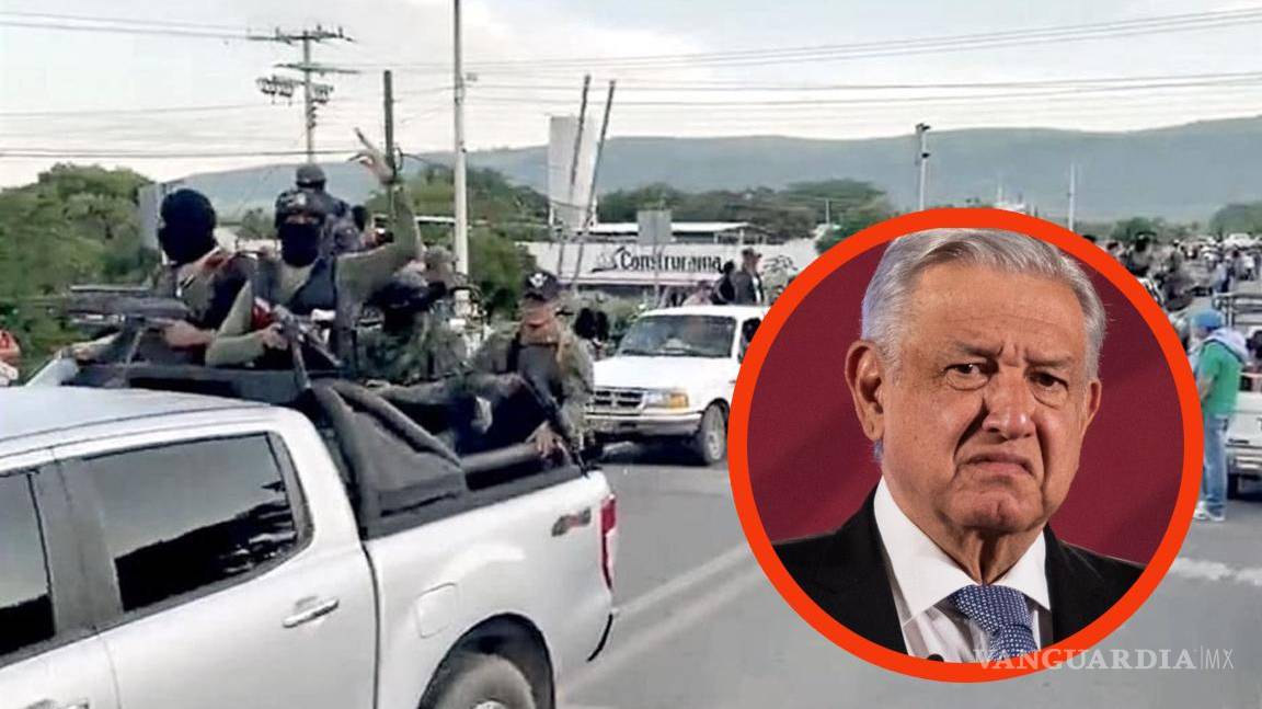 ‘Es propaganda’... AMLO minimiza la ‘entrada triunfal’ de sicarios en camionetas a Chiapas