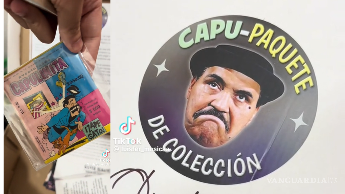 Tunden en TikTok a nieto de Capulina por vender ‘Capu-paquete’ con memorabilia del comediante