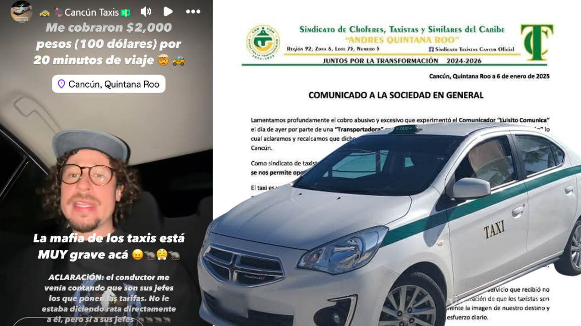 Sindicato de taxistas responde a la denuncia de Luisito Comunica sobre cobro excesivo: ‘Afecta a nuestra imagen’