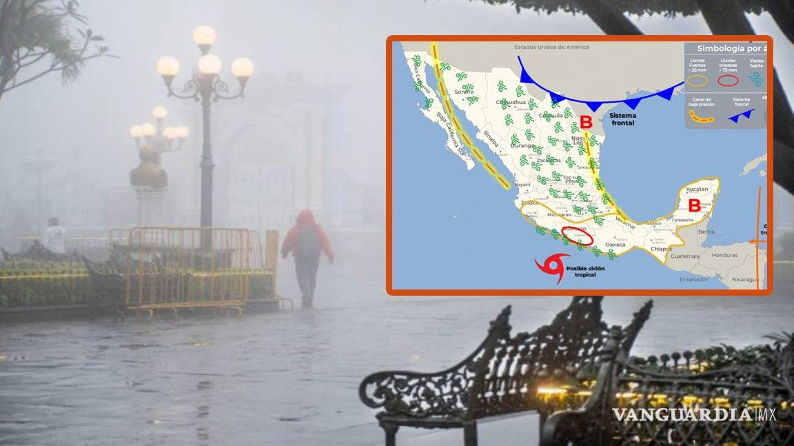 En pleno verano, Frente Frío se acerca a México... golpeará con descenso en las temperaturas, fuertes vientos y granizadas