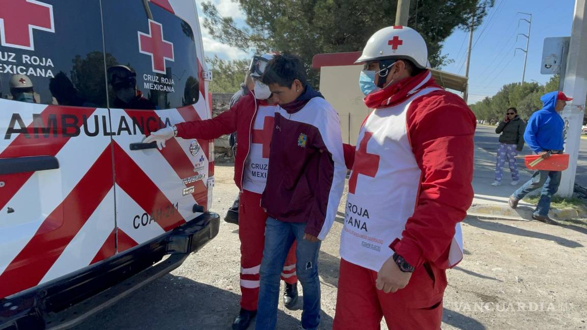 Reportan atropellado; era un joven ebrio que cayó de bicicleta en Colinas del Sur, en Saltillo