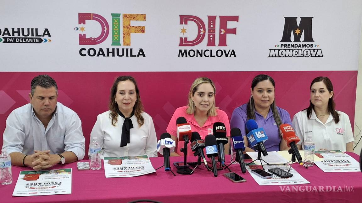 Inicia DIF Monclova Colecta de Mochilas y útiles escolares para estudiantes vulnerables