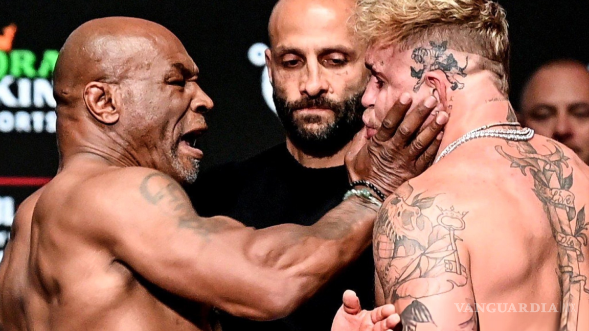 ¡Calientan la pelea! Mike Tyson le acomoda tremenda cachetada a Jake Paul en el pesaje