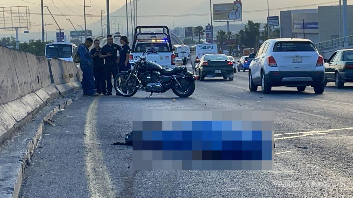 Fallece motociclista en pleno periférico LEA de Saltillo; conducía en estado de ebriedad