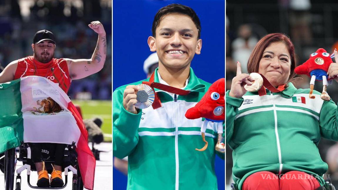 ¡Caen tres medallas al hilo para México en los Paralímpicos 2024! Suman tricolores una plata y dos bronces en París