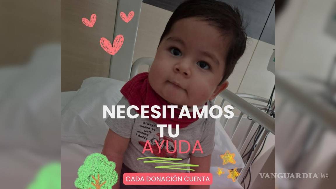 Con solo 8 meses, Franco ha librado 7 cirugías y sigue luchando; su familia pide ayuda en Saltillo