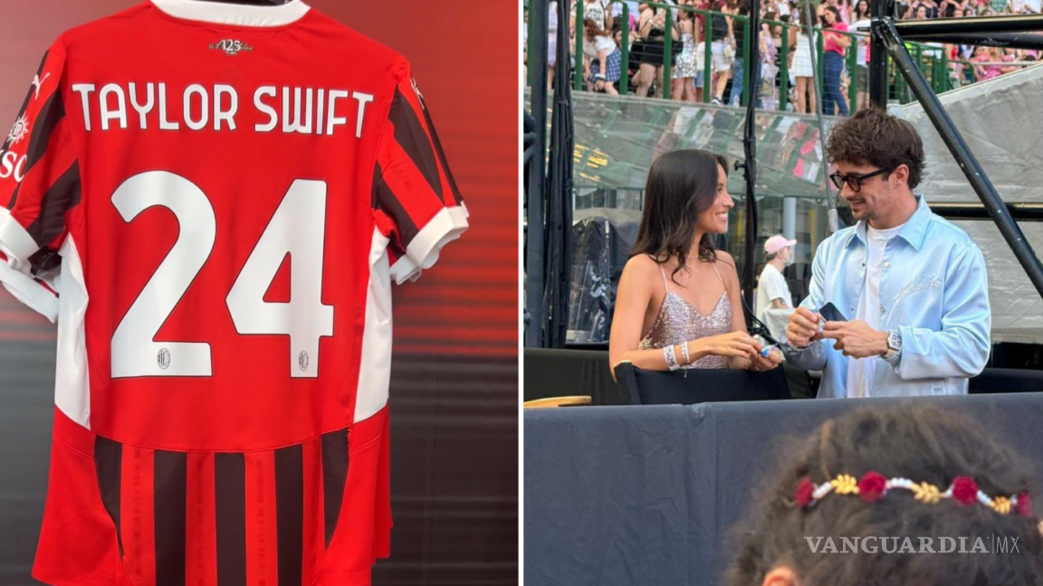 Taylor Swift conquista el deporte: AC Milan hace playera con su nombre y pilotos de F1 se suman al The Eras Tour