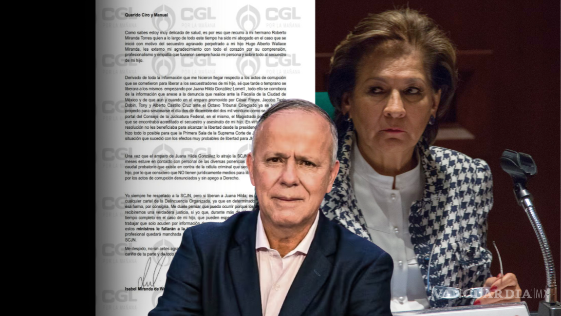 Ciro Gómez Leyva revela carta que le dejó Isabel Miranda de Wallace antes de morir; envía mensaje a la SCJN