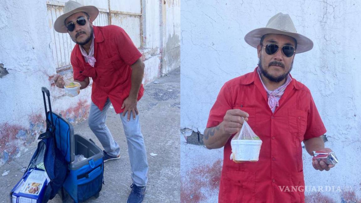 ‘Mientras tenga vida, salud y pueda caminar, voy a luchar’: Obrero de AHMSA vende comida en la calle para salir adelante