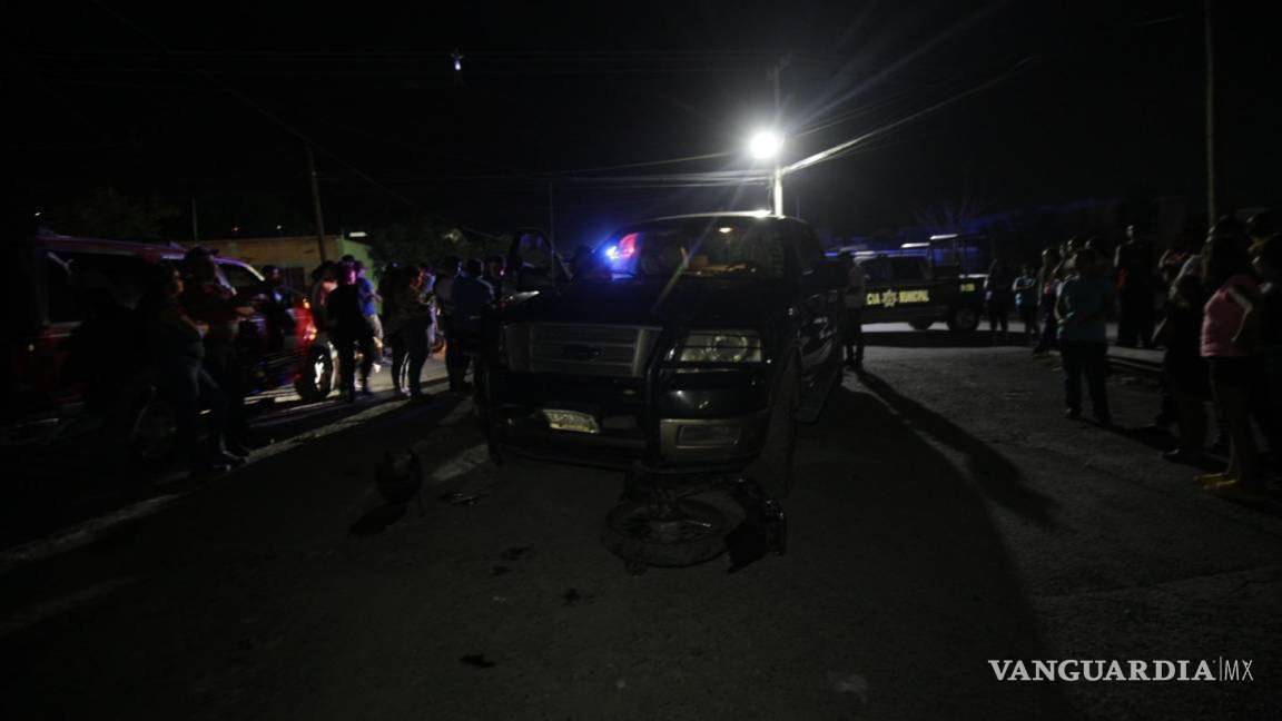 $!El motociclista terminó gravemente lesionado tras el accidente.