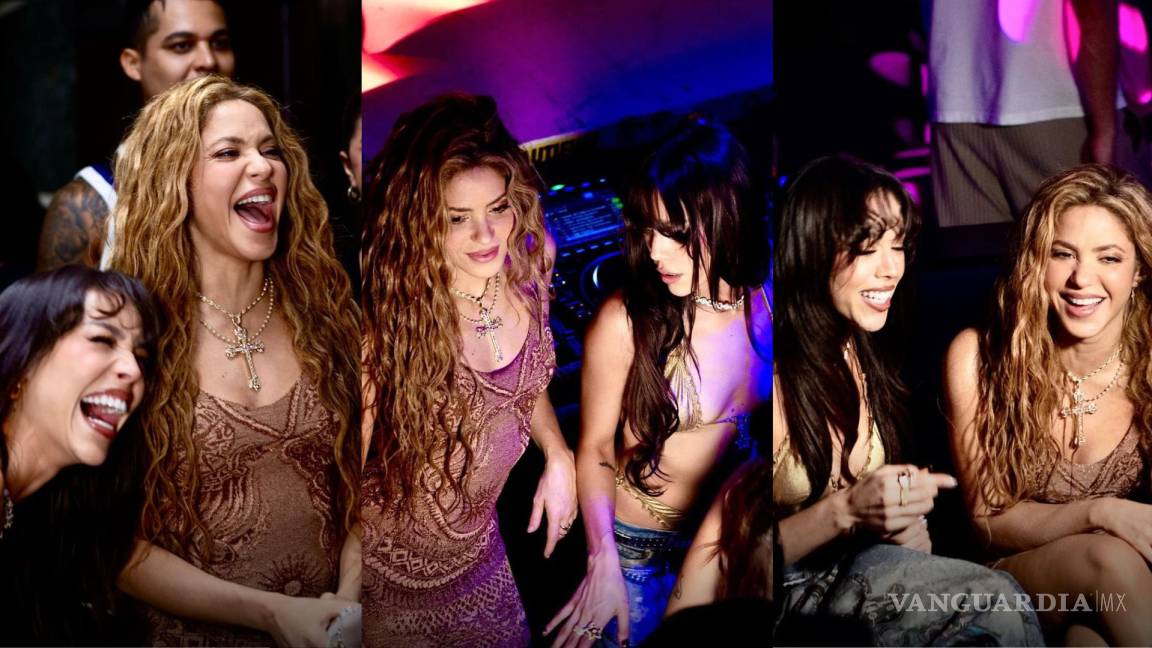 ¡Se van de fiesta! Captan a Shakira, Anitta, Lele Pons y Danna en un antro