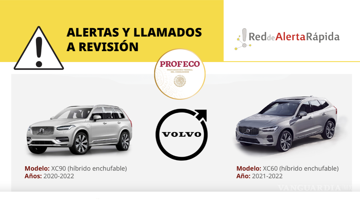 Alerta Profeco: Volvo Car México lanza llamado a revisión por posible falla en la batería de estos modelos