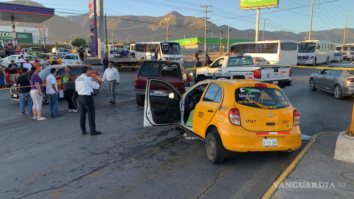 Saltillo: muere taxista en aparatoso accidente; presunto responsable es detenido