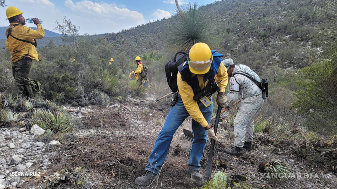 Al 80% liquidación en Nuevo León de incendio forestal iniciado en SLP