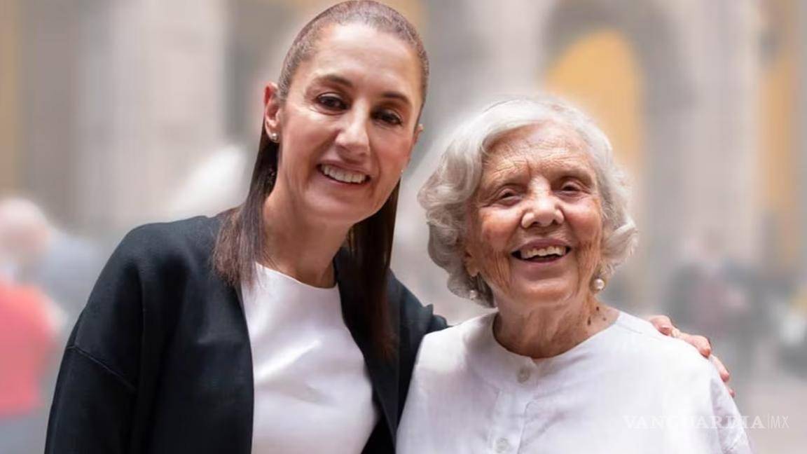 Sheinbaum felicita a Elena Poniatowska por el cumpleaños 93 de la escritora mexicana en la mañanera