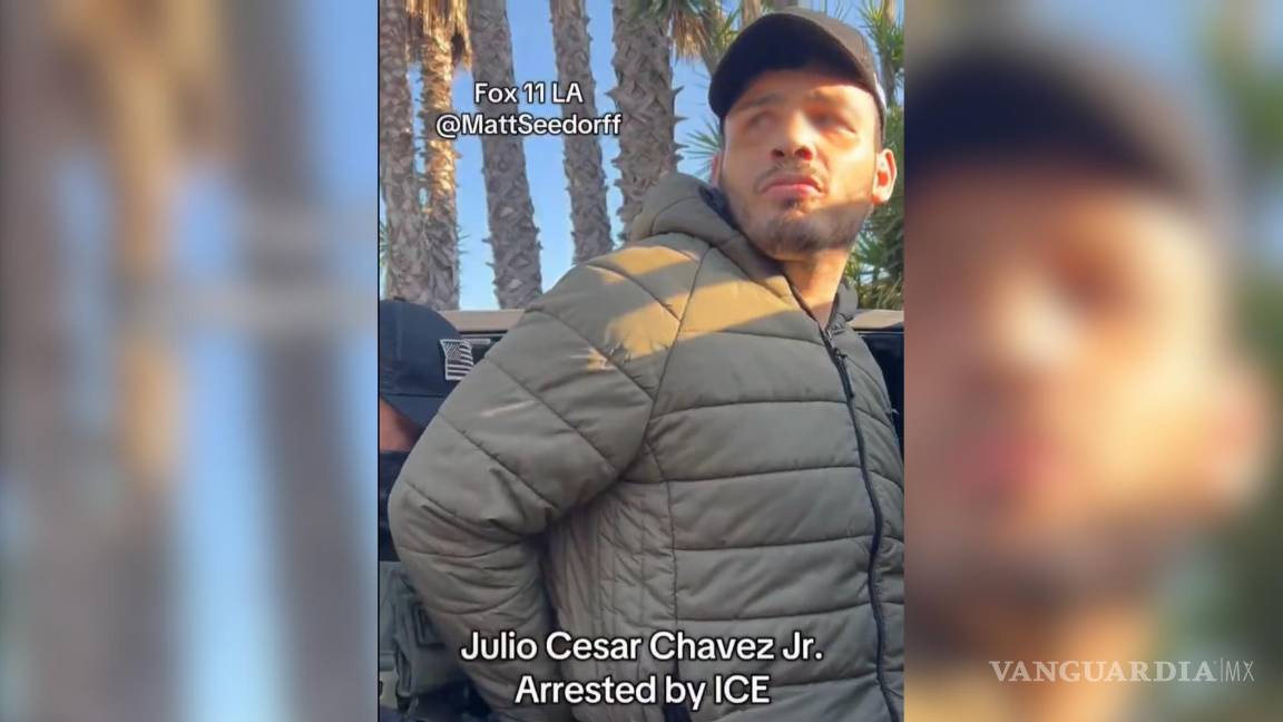 El momento exacto en que ICE detuvo al boxeador Julio César Chávez Jr. | VIDEO