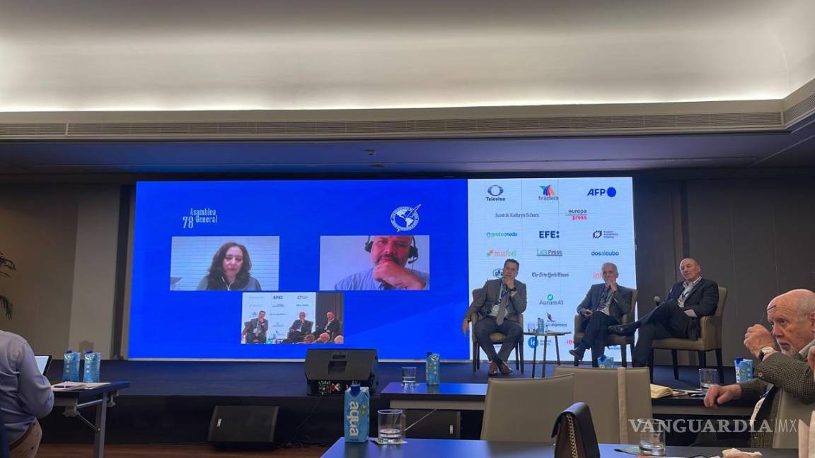 $!Armando Castilla, Director General de VANGUARDIA presentó los resultados en Madrid, España.