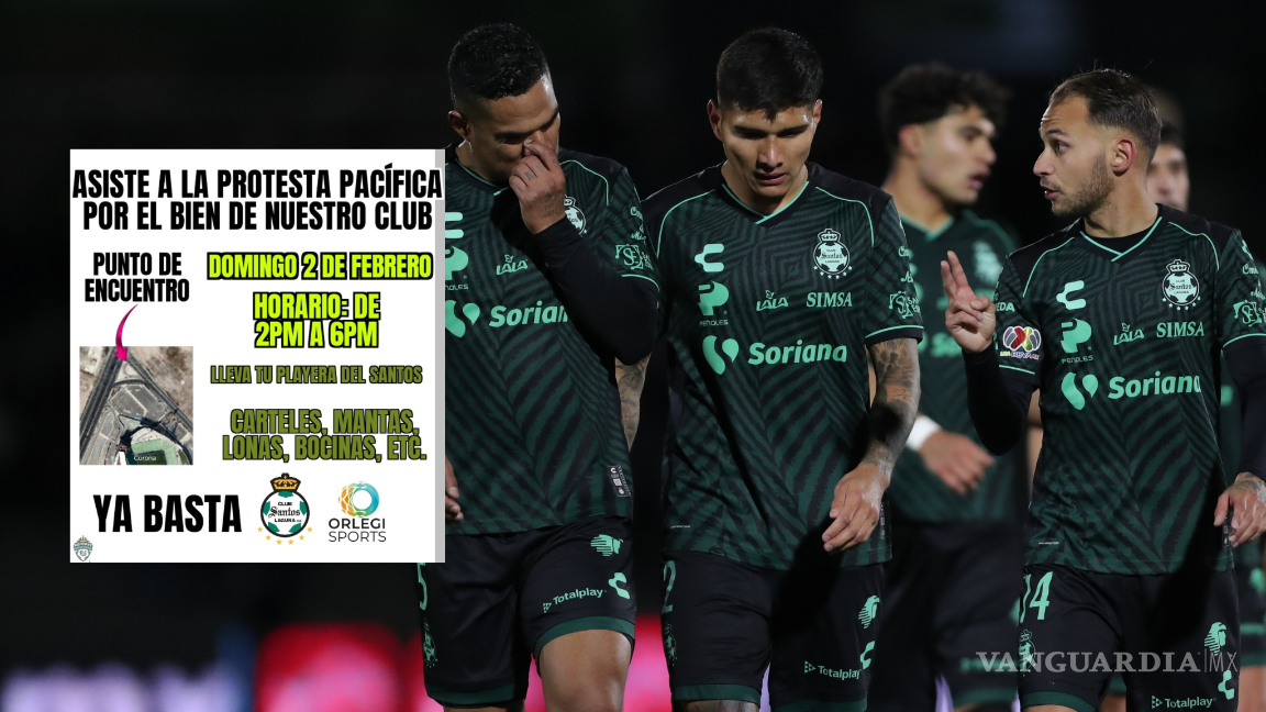 Afición de Santos Laguna convoca a protesta fuera del estadio previo al duelo ante Puebla