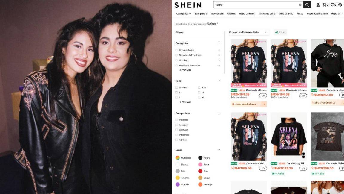 $!El sitio de Shein seguía mostrando la mercancía.