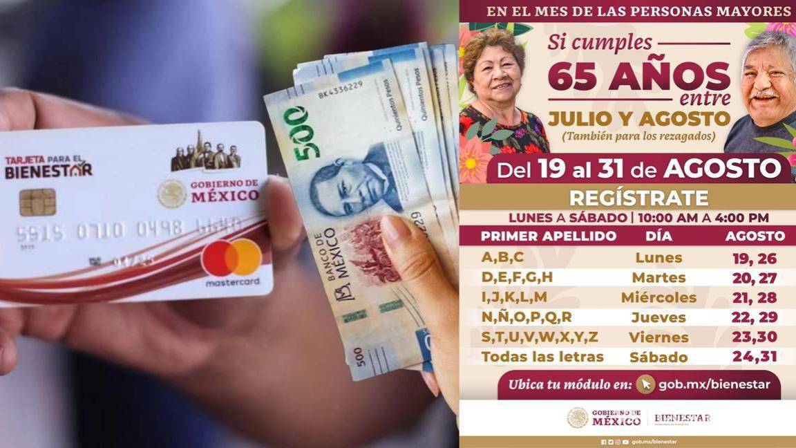 Pensión del Bienestar... ¿A qué letras le toca registro del 28 al 31 de agosto de 2024 para recibir los 6 mil pesos?