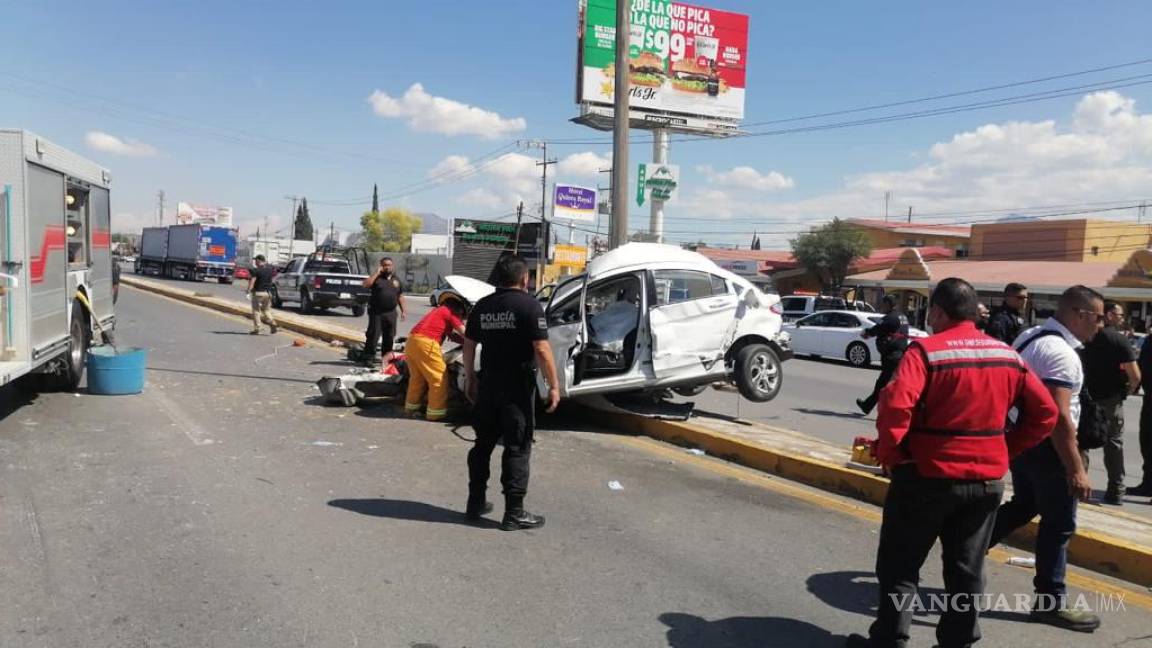 Choque deja dos muertos en Ramos Arizpe, exceso de velocidad sería la causa