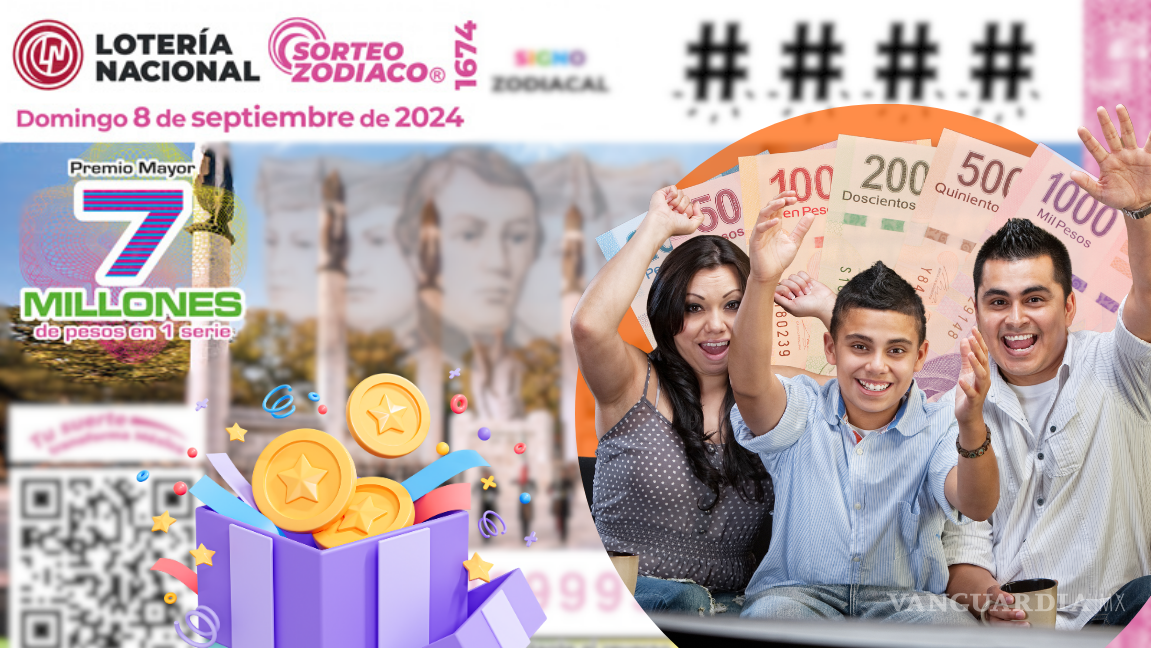 ¿Ya eres millonario? Lista completa de RESULTADOS Sorteo Zodiaco 1674 del domingo 8 de septiembre de la Lotería Nacional