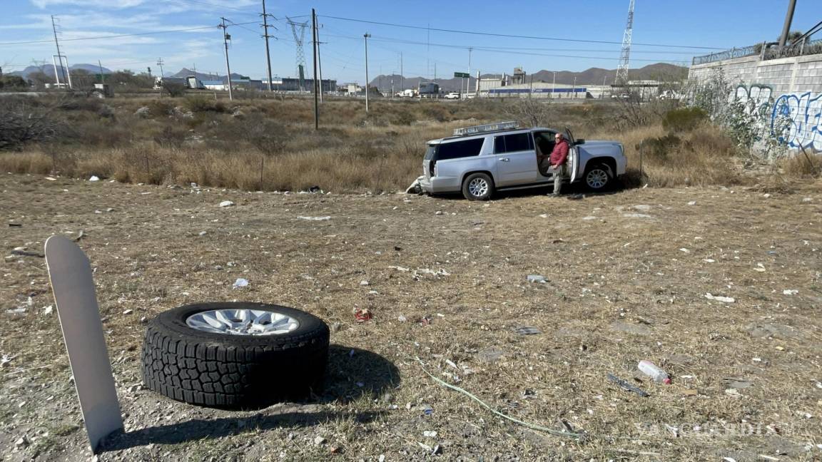 Provoca paisano encontronazo en la carretera Saltillo-Monterrey