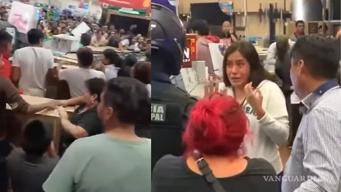 Arman pelea campal en Walmart de Puebla por pantallas en descuento durante El Buen Fin (VIDEO)