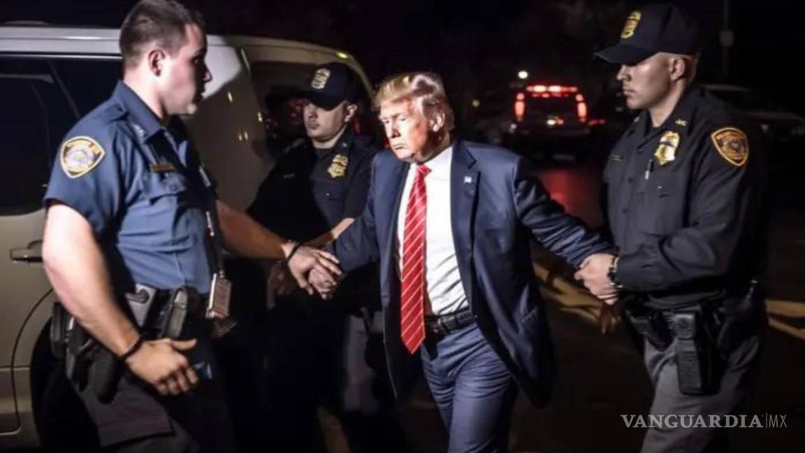 Para que no le cuenten, fotos de la detención de Donald Trump son fake