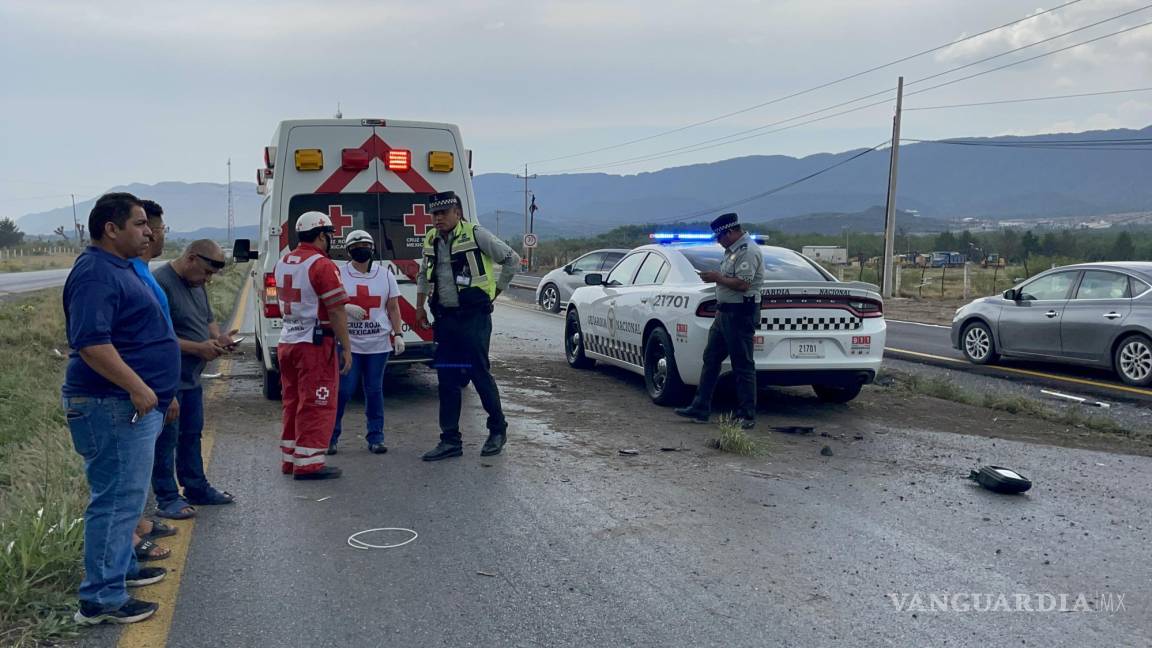 Niño de 4 años sale proyectado de camioneta y queda herido; familia sufre accidente en carretera Torreón Saltillo