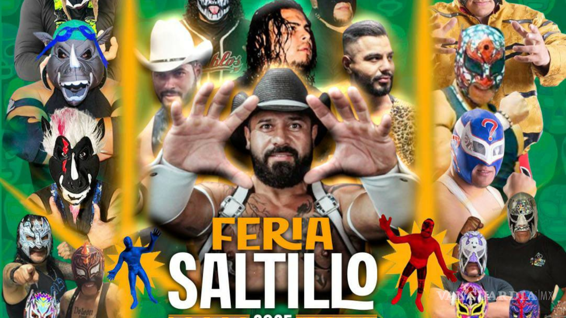 Talento local de lucha libre brillará en la Feria Saltillo 2025: cartelera, fechas y acceso incluido