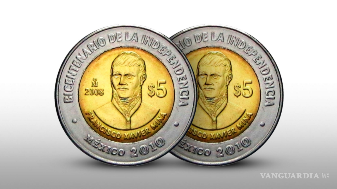 Monedas conmemorativas de 5 pesos se cotizan en miles de pesos