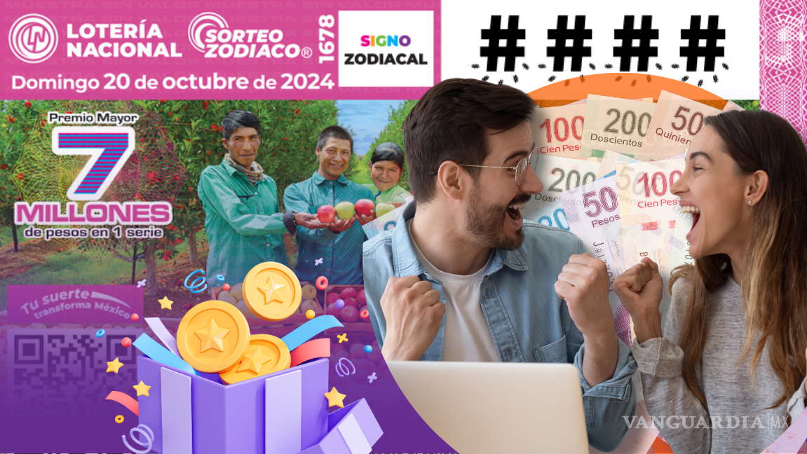 ¿Ganaste millones? Lista completa de RESULTADOS Sorteo Zodiaco 1678 del domingo 20 de octubre de la Lotería Nacional