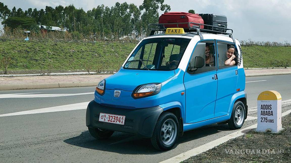 $!El Bajaj QUTE es también pequeño en cuestión, y genera muy poco gasto en gasolina.