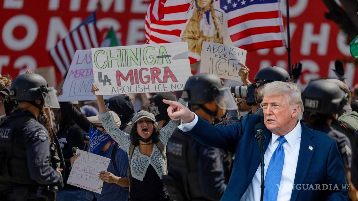 Trump podría usar la Ley de Insurrección ante protestas contra redadas migratorias