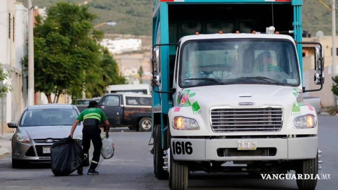 Saltillo: 24 y 31 de diciembre no cambian horarios de recolección de basura; multarán a quienes saquen basura el 25 y 1