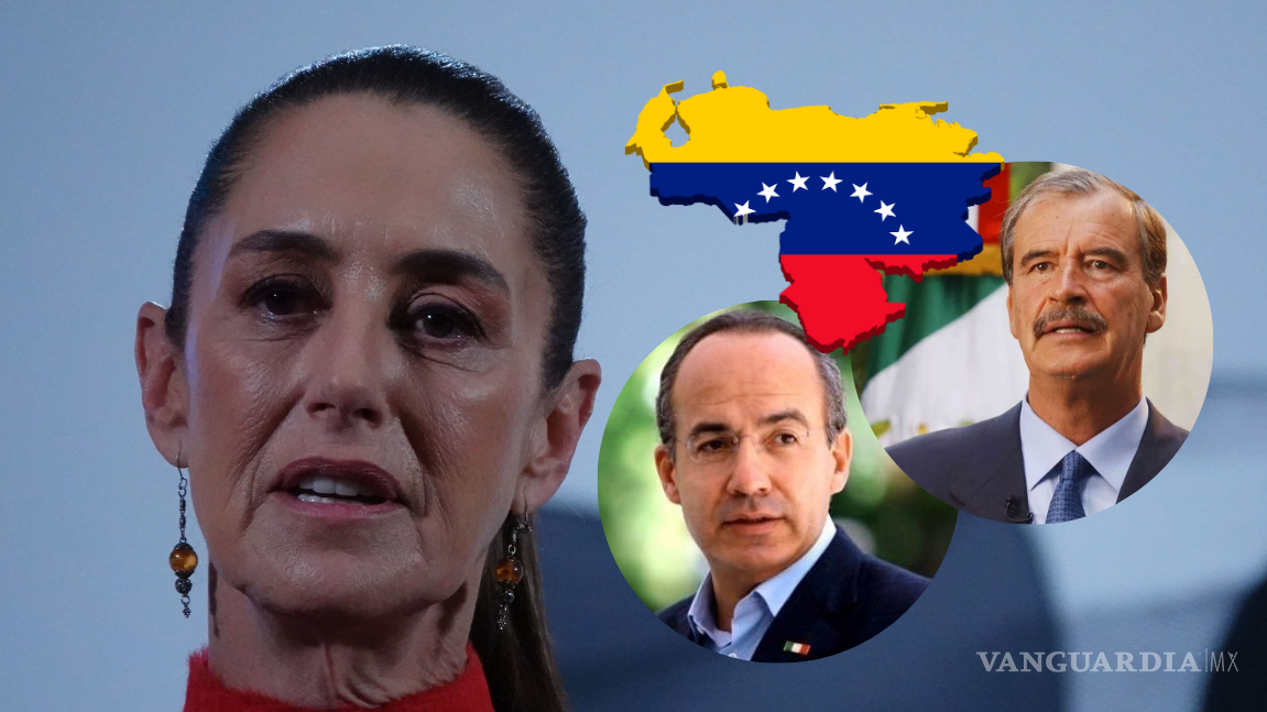 Sheinbaum reacciona a declaración de Vicente Fox y Felipe Calderón como personas non gratas en Venezuela