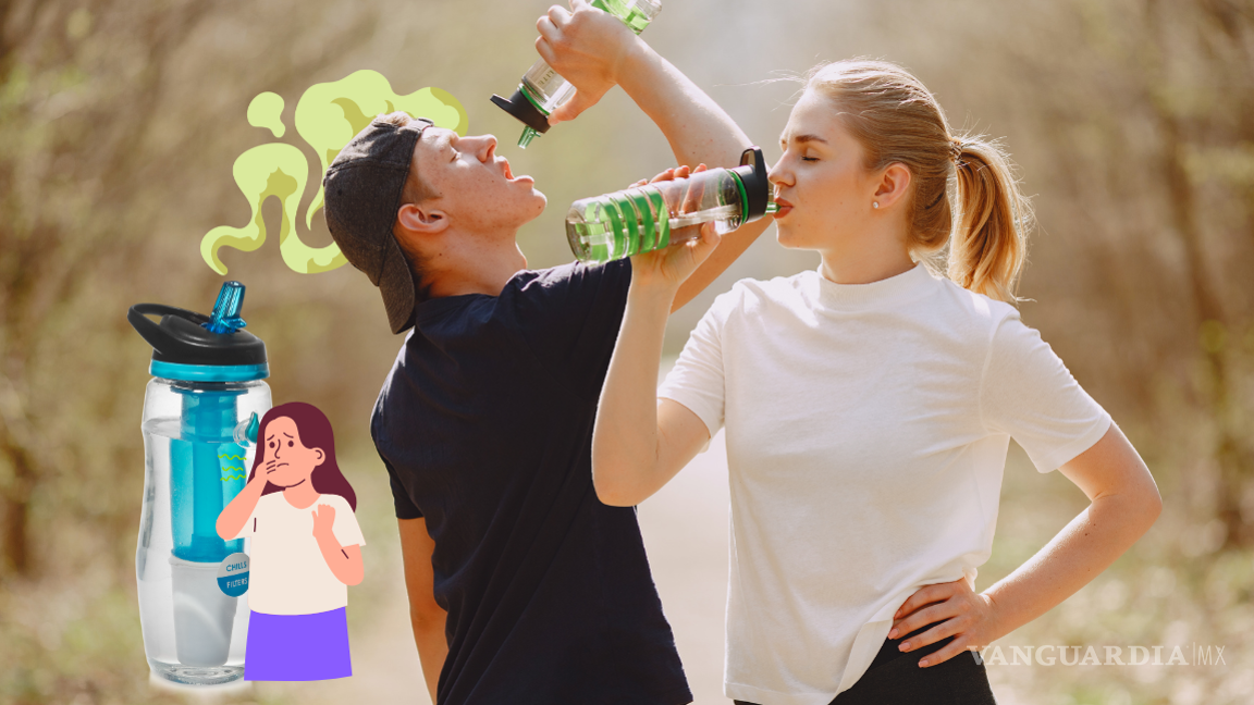 ¿Por qué huele mal tu botella para tomar agua? Así puedes eliminar el olor