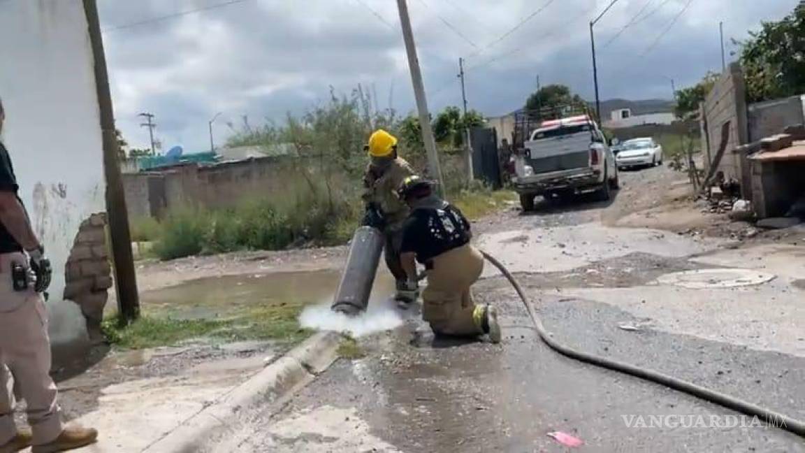 Fuga en tanque de gas alarma a vecinos de Parras de la Fuente