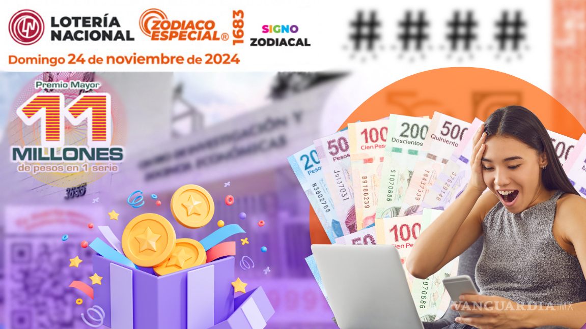 ¿Quién se llevó los 11 millones? RESULTADOS Sorteo Zodiaco 1683 del domingo 24 de noviembre de la Lotería Nacional