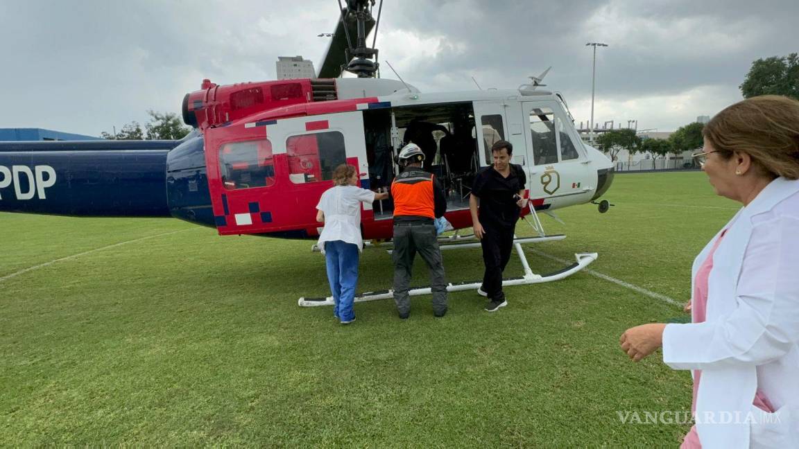 Arman operativo aéreo en Nuevo León para traslado de pulmones